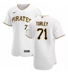 Pittsburgh Pirates 71 Nik Turley Men Nike White Home 2020 Authentic Player MLB Jersey