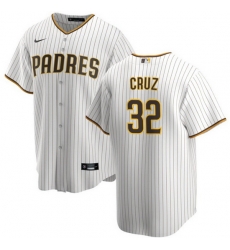 Men San Diego Padres 32 Nelson Cruz White Cool Base Stitched Jersey