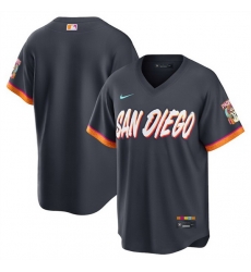 Men San Diego Padres Blank Obsidian 2026 City Connect Stadium Stitched Baseball Jersey