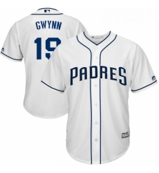 Youth Majestic San Diego Padres 19 Tony Gwynn Authentic White Home Cool Base MLB Jersey