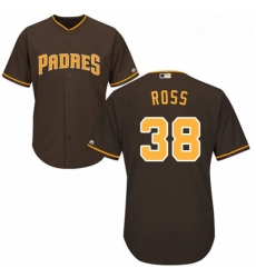 Youth Majestic San Diego Padres 38 Tyson Ross Replica Brown Alternate Cool Base MLB Jersey 