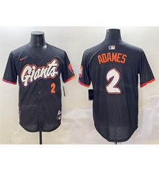 Men San Francisco Giants 2 Willy Adames Anthracite 2025 City Connect Limited Stitched Baseball Jersey