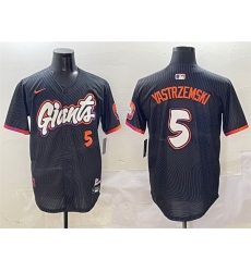 Men San Francisco Giants 5 Mike Yastrzemski Anthracite 2025 City Connect Limited Stitched Baseball Jersey