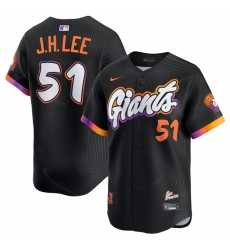 Men San Francisco Giants ACTIVE PLAYER Custom Anthracite 2025 City Connect Limited Stitched Baseball Jersey