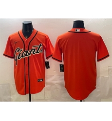Men San Francisco Giants Blank Orange Cool Base Stitched Baseball Jersey