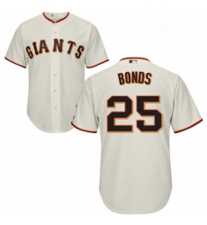 Youth Majestic San Francisco Giants 25 Barry Bonds Replica Cream Home Cool Base MLB Jersey