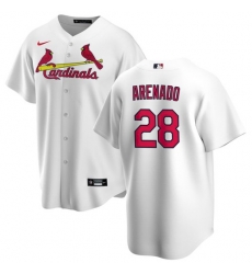 Men's St. Louis Cardinals Nolan Arenado White Jersey Home Cool Base