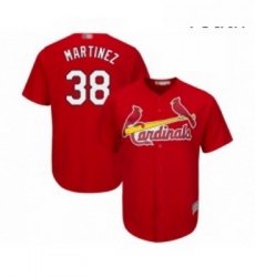 Youth St Louis Cardinals 38 Jose Martinez Replica Red Alternate Cool Base Baseball Jersey 