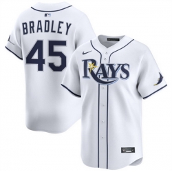 Men Tampa Bay Rays 45 Taj Bradley White 2024 Home Limited Stitched Baseball Jersey