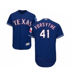 Mens Texas Rangers 41 Logan Forsythe Royal Blue Alternate Flex Base Authentic Collection Baseball Jersey