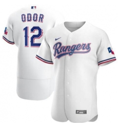 Rangers 12 Rougned Odor White 2020 Nike Flexbase Jersey