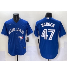 Men Toronto Blue Jays 47 Addison Barger Royal Cool Base Stitched Baseball Jersey