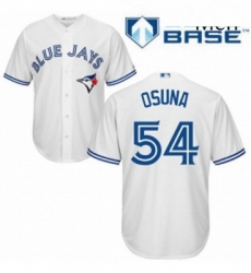 Mens Majestic Toronto Blue Jays 54 Roberto Osuna Replica White Home MLB Jersey