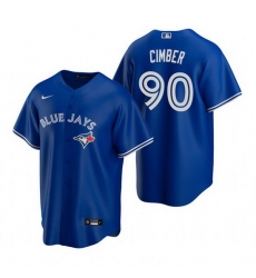 Mens Toronto Blue Jays #90 Adam Cimber Nike Royal Alternate Cool Base Jersey