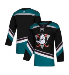 Men Anaheim Ducks Blank Black Teal Stitched Jersey