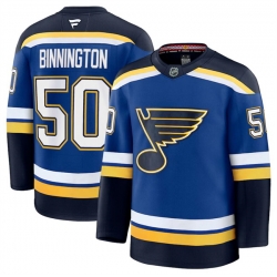 Men St  Louis Blues Active Player Custom Blue 2024 25 Home Stitched Hockey Jersey