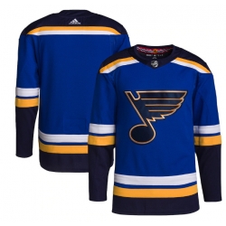 Men St Louis Blues Blank Blue Stitched Jersey