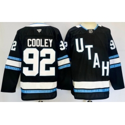 Men Utah Hockey Club 92 Logan Cooley Navy 2024 25 Stitched Jersey