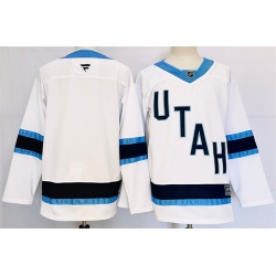 Men Utah Hockey Club Blank White Stitched Jersey