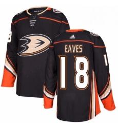 Mens Adidas Anaheim Ducks 18 Patrick Eaves Premier Black Home NHL Jersey 