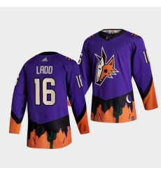 Men Arizona Coyotes 16 Andrew Ladd Purple Stitched jersey