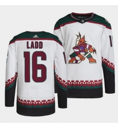 Men Arizona Coyotes 16 Andrew Ladd White Stitched jersey