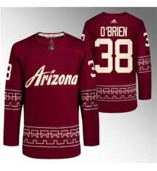 Men Arizona Coyotes 38 Liam O 27Brien Garnet Alternate Pro Jersey