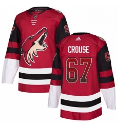 Mens Adidas Arizona Coyotes 67 Lawson Crouse Authentic Maroon Drift Fashion NHL Jersey 