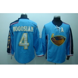 Atlanta Thrashers 4 Zach Bogosian Blue Jerseys With C Patch