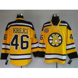 NEW Boston Bruins #46 David Krejci 2010 Winter Classic Premier Jersey