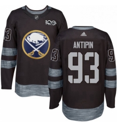 Mens Adidas Buffalo Sabres 93 Victor Antipin Authentic Black 1917 2017 100th Anniversary NHL Jersey 