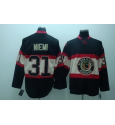 Antti Niemi 31 Chicago Blackhawks black  Third Jersey