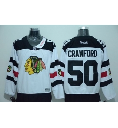 Blackhawks #50 Corey Crawford White 2016 Stadium Series Stitched NHL Jersey