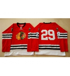 Chicago Blackhawks #29 Bryan Bickell Red Mitchell And Ness 1960-61 Stitched NHL Jersey