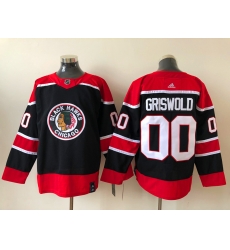 Men Adidas Chicago Blackhawks Clark Griswold 00 2020 21 Reverse Retro Alternate NHL Jersey