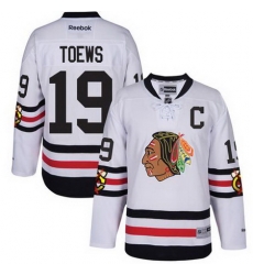 Blackhawks #19 Jonathan Toews White 2017 Winter Classic Stitched Youth NHL Jersey