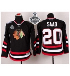 youth nhl jerseys chicago blackhawks #20 saad black 2014 Stadium Series[2015 stanley cup]