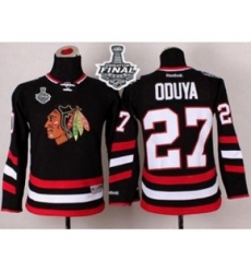 youth nhl jerseys chicago blackhawks #27 oduya black[2015 stanley cup][oduya]