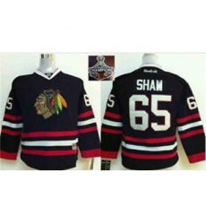 youth nhl jerseys chicago blackhawks #65 shaw black[2015 Stanley cup champions]