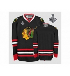 youth nhl jerseys chicago blackhawks blank black[2015 stanley cup]