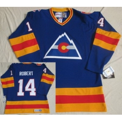 Colorado Avalanche 14 Robert CCM Throwback Blue NHL Jerseys