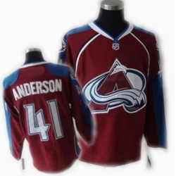 Colorado Avalanche Jerseys #41 ANDERSON Red jersey