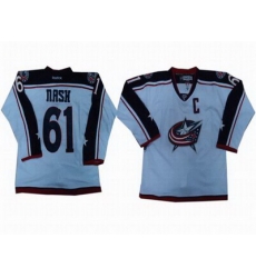 Columbus Blue Jackets #61 Rick Nash white jerseys