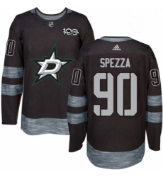 Mens Adidas Dallas Stars 90 Jason Spezza Premier Black 1917 2017 100th Anniversary NHL Jersey 