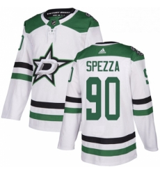 Mens Adidas Dallas Stars 90 Jason Spezza White Road Authentic Stitched NHL Jersey 