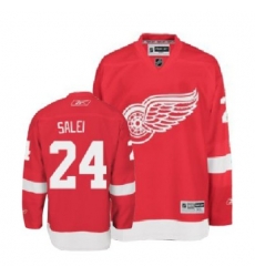 Detroit Red Wings #24 SALEI red NHL ice hockey Jerseys