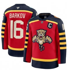 Men Florida Panthers 16 Aleksander Barkov Red 2026 With C Patch Winter Classic Stitched Hockey Jersey