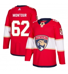 Men Florida Panthers 62 Brandon Montour Red Stitched NHL Jersey