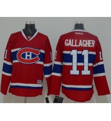 Canadiens  #11 Brendan Gallagher Red Home Stitched NHL Jersey