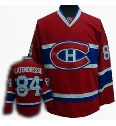 Hockey Montreal Canadiens #84 Guillaume Latendresse Stitched Replithentic Red Jersey